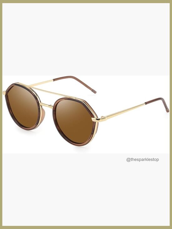 Polarized Aviator Sunglasses with Tangle-Free Design, Round Frame main image 6